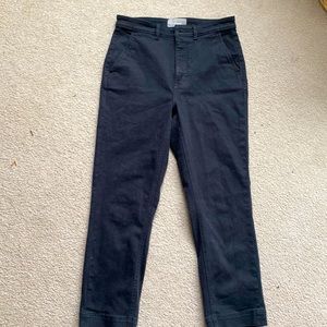Everlane straight leg black pants. Size 8.